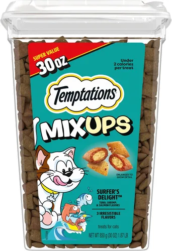 Vista 17 de Golosinas Temptations clásicas para gatos, empaque múltiple