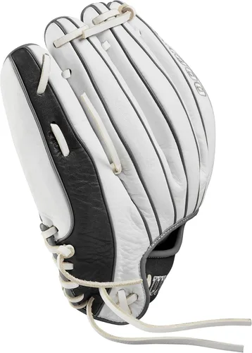 Vista 5 de Wilson 2024 A1000® P12 12" Guante de lanzamiento rápido para lanzador de softball - Blanco/Gris