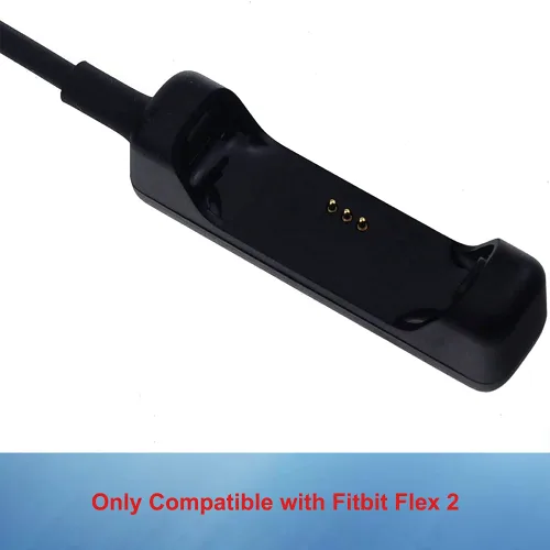 Vista 7 de Cable de carga para Fitbit Flex 2, Cable de carga de cargador USB de repuesto para Fitbit Flex 2 (negro)