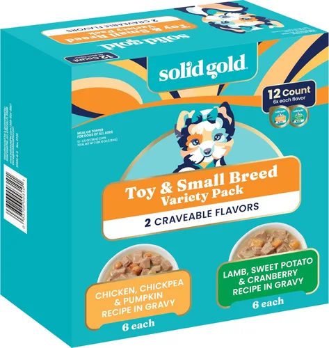 Vista 14 de Solid Gold Complemento de Comida Húmeda para Perros y Copitas de Comida - Con Carne de Res y Batata para Soporte de Cadera y Articulaciones
