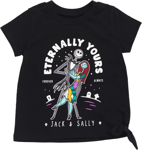 Vista 4 de Disney Nightmare Before Christmas - Conjunto de camiseta y leggings para niñas de Sally Jack Skellington