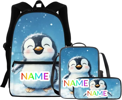 Vista 54 de FOR U DESIGNS Fuego baloncesto impreso niños escuela mochilas viaje mochila libro bolsa