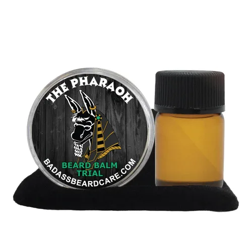 Vista 9 de Badass Beard Care Paquete de prueba de aceite y bálsamo para barba para hombres, Havana Haze, ingredientes naturales, mantiene la barba y el bigote