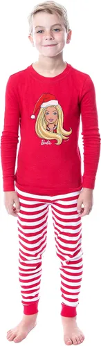 Vista 3 de INTIMO Barbie Family Christmas Logo Santa - Pijama unisex de 2 piezas