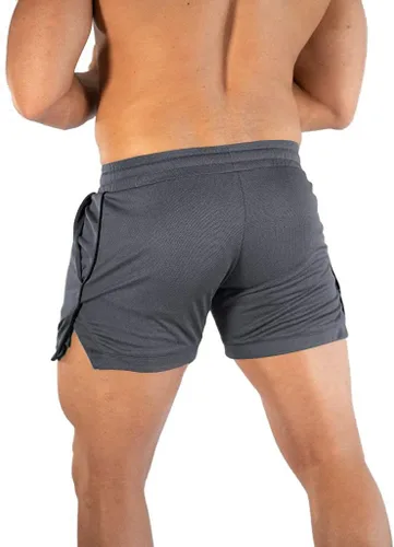 Vista 3 de EVERWORTH Pantalones cortos deportivos para hombre, pantalones cortos de entrenamiento para gimnasio, pantalones cortos casuales para correr