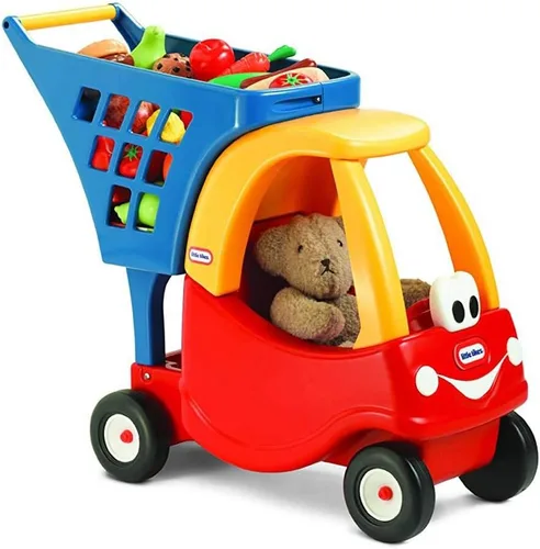 Vista 4 de Little Tikes – Carrito de compras acogedor, rojo/amarillo