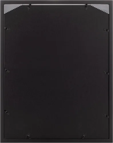 Vista 4 de Gallery Solutions - Marco de pared de madera negra de 14 x 18 pulgadas - Calidad premium - Soporte de pared rectangular - Diseño clásico para fotos