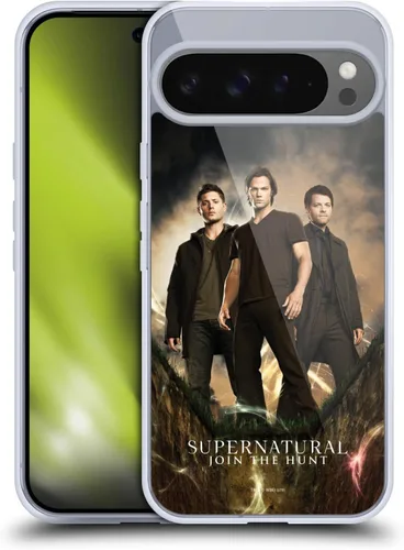 Vista 48 de Head Case Designs Supernatural Sam, Dean & Castiel Key Art - Funda de gel con licencia oficial [protección de grado militar] compatible con Google