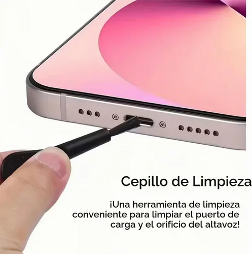 Vista 3 de Kit de tapa antipolvo tipo C y cubierta antipolvo para altavoces: protector universal de puerto de carga USB-C y juego de malla de altavoz