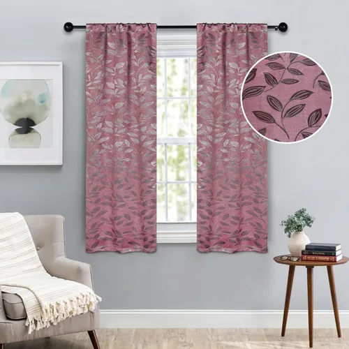 Vista 2 de BLUENILEMILLS BNM - Paneles de cortinas opacas para oscurecer la habitación con bolsillo para barra, cortinas perfectas para ventanas de cocina