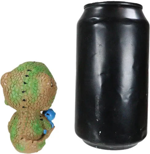 Vista 3 de Ebros Gift Jurassic Animal Kingdom Tyrannosaurus Rex - Figura de dinosaurio Furrybones de 3 pulgadas de alto, esqueleto de huesos peludos en disfraz
