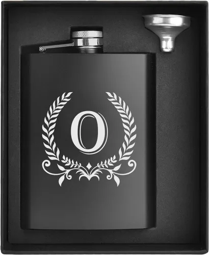 Vista 33 de ELEGANTPARK Petacas para Licor para Hombres con Iniciales Monogramadas Regalos para Hombres Cumpleaños Regalos Personalizados para Él Padrinos Papá