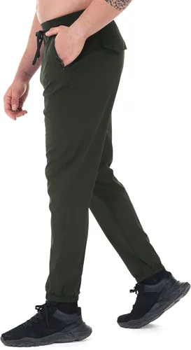 Vista 5 de MELOO Pantalones deportivos para hombre con bolsillos, transpirables, de secado rápido, impermeables, para campamento, pesca, correr, senderismo