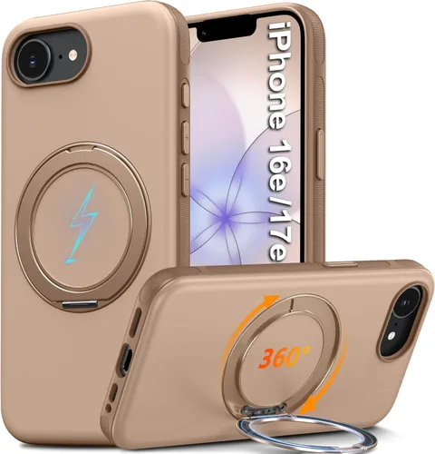 Vista 29 de Oterkin Funda para Google Pixel 10a con soporte magnético de giro de 360° [compatible con MagSafe] [antideslizante] [15 pies] a prueba de golpes