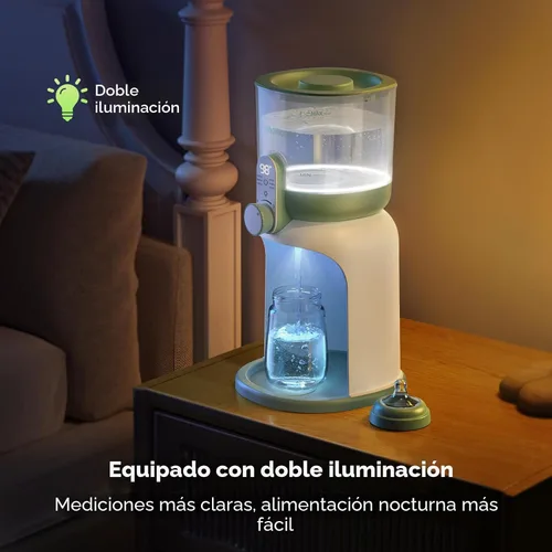Vista 2 de Momcozy Calentador de agua de doble luz para alimentación nocturna, calentador de biberones instantáneo para hacer fórmula, capacidad de 57 onzas