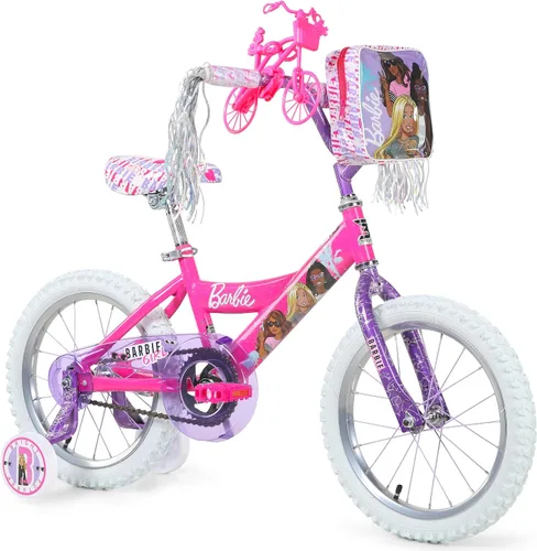 Vista 11 de Dynacraft Barbie 12, 16, 18-inch Girls' Bike for Kids Ages 3-9 Years - Fun and Stylish Design, Sturdy and Durable, Perfect for Kids Learning to