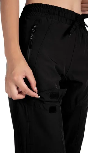 Vista 6 de Singbring Pantalones deportivos de senderismo para mujer ligeros de secado rápido con bolsillos con cremallera UPF 50