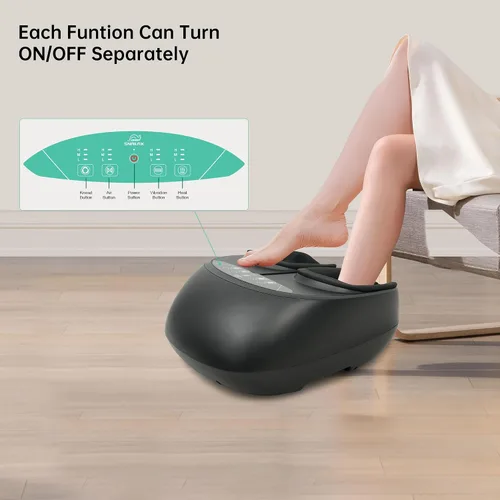 Vista 6 de Snailax Shiatsu masajeador de cuello y hombros Shiatsu masajeador de pies con compresión de calor amasamiento vibración