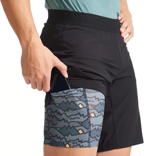 Vista 7 de PEARL IZUMI Prospect - Pantalón corto de ciclismo 2 en 1 para hombre