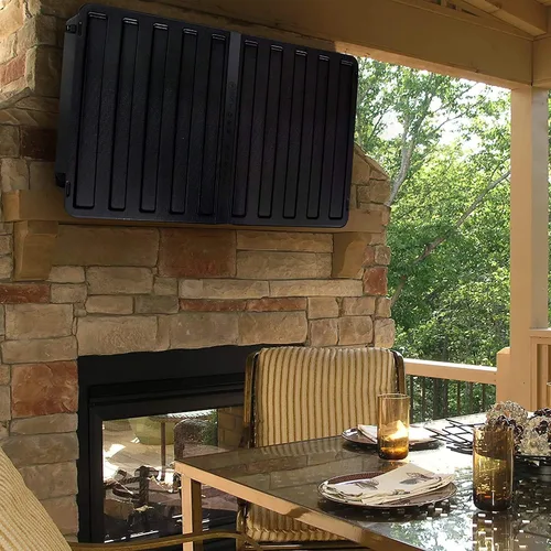 Vista 10 de Storm Shell Cubierta dura para TV al aire libre, protección resistente a la intemperie para televisión, se monta directamente en la pared, soporte