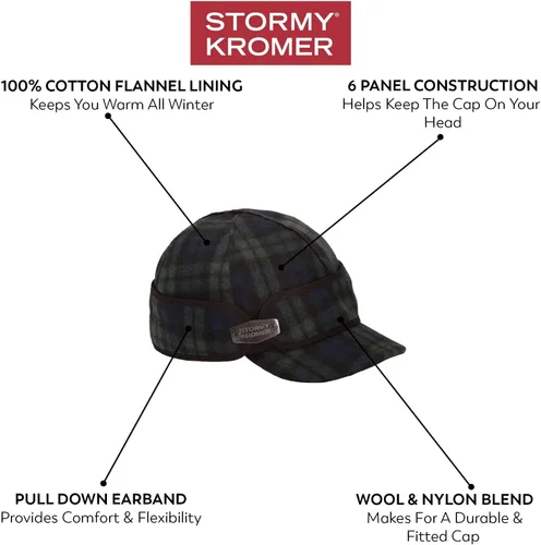 Vista 5 de Stormy Kromer The Ida Kromer con herrajes Calidez premium para uso en clima frío