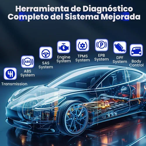 Vista 3 de BOSSCOMM IFIX435 OBD2 2026 escáner y lector de código, herramienta profesional de escáner de automóvil para motor/ABS/SRS/transmisión, VIN