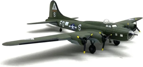 Vista 3 de DAGIJIRD B-17 Bomber 1/144 Escala Diecast Display Modelo Fighter Militar Avión Modelo con Soporte para Colección Regalo
