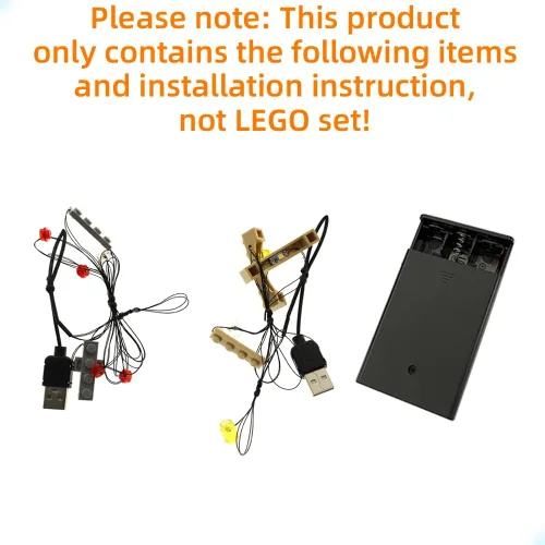 Vista 3 de GEAMENT Kit de luces LED compatible con LEGO Hogwarts Express Train Set con estación Hogsmeade – para 76423 (juego de modelos no incluido)