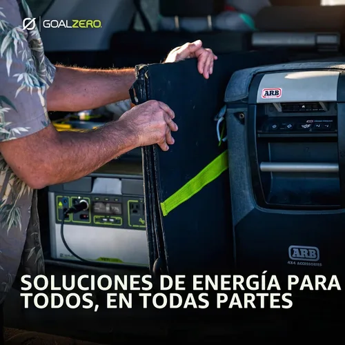 Vista 5 de Goal Zero Nomad - Panel solar de 200 W, cargador plegable de panel solar con soporte, alimentación de panel solar portátil