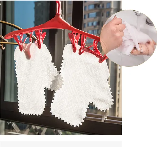Vista 5 de 40 guantes para lavar platos no tejidos, toallas de limpieza para zapatos, polvo, paño suave, guantes de limpieza para limpieza, bolsa de zapatos