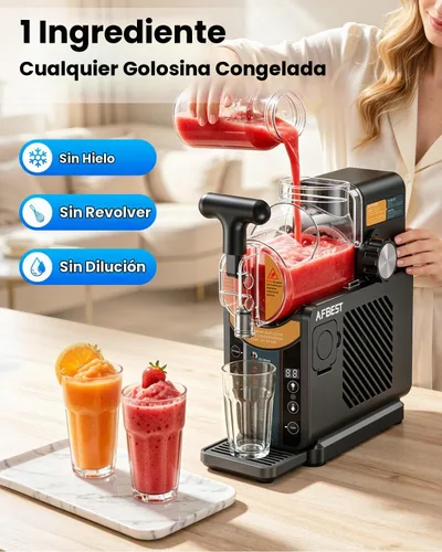 Vista 6 de Slushie Machine for Home 2-in-1 Slushy & Soft Serve Ice Cream Maker