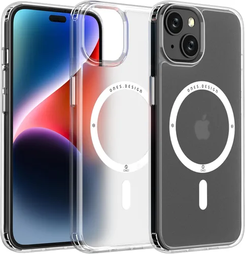 Vista 17 de ONES Funda delgada transparente para iPhone 8 Plus/7 Plus, PC + TPU híbrido, protección contra caídas de grado militar [antiamarillamiento], funda