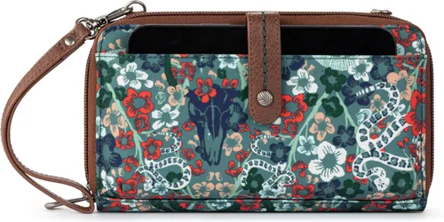 Vista 45 de Sakroots Artist Circle - Cartera/Brazalete grande para teléfono celular Aqua World