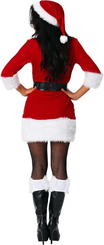Vista 4 de Disfraz de Papá Noel secreto para mujer