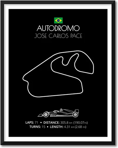 Vista 7 de Custom Car Posters Póster hecho a mano compatible con Autodromo Enzo e Dino Ferrari (Imola, Italia), póster de pista de carreras diseñado