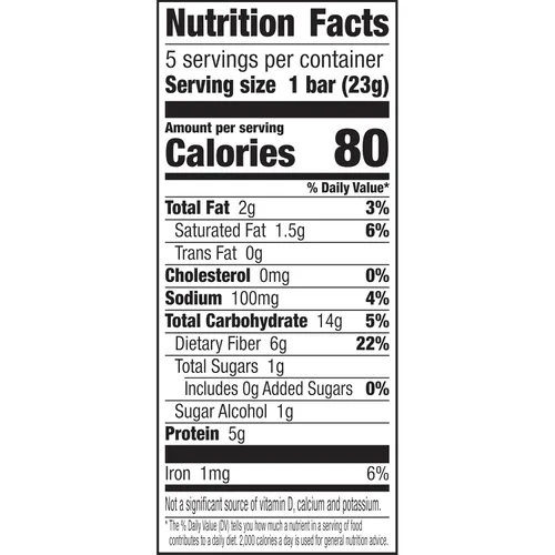 Vista 9 de Barras de snack masticables Fiber One de 70 calorías, chocolate, 5 unidades (Paquete de 2)