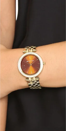 Vista 2 de Michael Kors Reloj Mini Darci dorado MK3408 para mujer, Oro, Movimiento de cuarzo