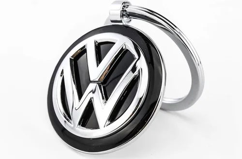 Vista 4 de Troika Llavero VW Volkswagen KR16-05/VW - Llavero con logotipo VW - Llavero adicional - Metal fundido - Cromado - Plata, plateado, Moderno