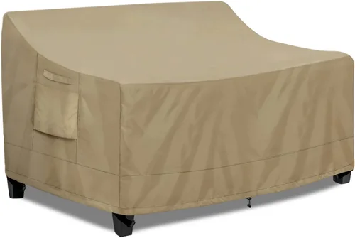 Vista 10 de PureFit Funda impermeable para sofá de exterior, funda para muebles de sofá de patio, funda de sofá biplaza de 2 plazas con ventilación de aire