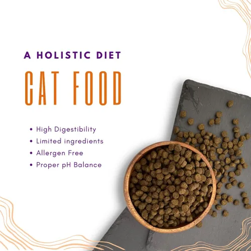 Vista 3 de Comida seca para gatos con caviar felino, libre de espíritu: pollo y salmón, ingrediente holístico limitado, sin granos, alimento seco para gatos