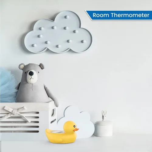 Vista 6 de Termómetro de baño para bebés Famidoc FDTH-V0-22 Prueba de temperatura del agua flotante en el agua y la habitación, termómetros digitales
