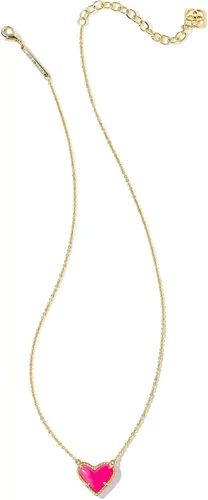 Vista 2 de Kendra Scott Ari - Collar con colgante de corazón y longitud ajustable para mujer, joyería a la moda