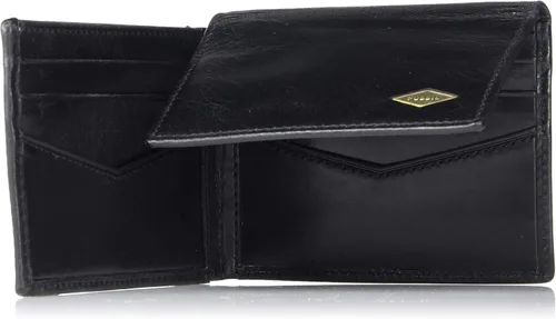Vista 5 de Fossil Cartera triple de piel con bloqueo RFID para hombre
