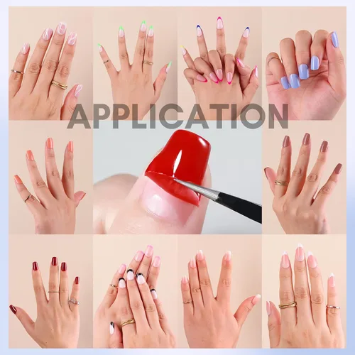 Vista 15 de Kit de capa base y capa superior de gel Makartt: Esmalte de uñas transparente, brillante, sin necesidad de limpieza, resistente a manchas, capa