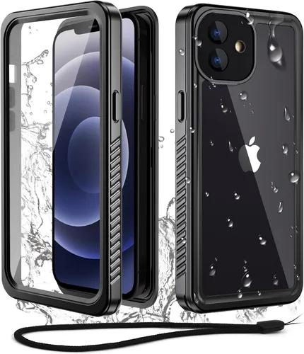 Vista 10 de WIFORT - Funda impermeable para iPhone 11 Pro - Protector de pantalla integrado resistente al agua, protección contra caídas dura, a prueba de Verde