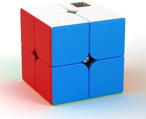 Vista 2 de Willking Moyu Meilong - Cubo de velocidad de 2 x 2, rompecabezas sin calcomanías, cubo mágico de 2 x 2 x 2