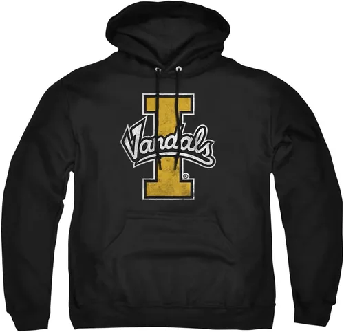 Vista 183 de Distressed College Primary Logo Adult Pullover Hoodie Collection 1 Universidad Estatal de Albany