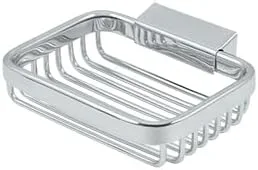 Vista 3 de Deltana WBR4535U15 Cesta de alambre rectangular con soporte de jabón de 4 1/2 pulgadas Níquel