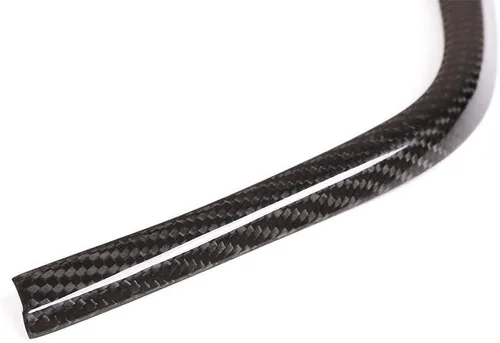Vista 6 de YIWANG Tiras decorativas de fibra de carbono real en forma de L para palanca de cambios de coche para BMW F80 F82 F83 M3 M4 2014-2018 Accesorios