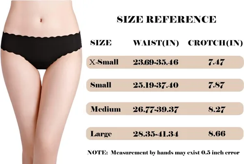 Vista 5 de Tangas sin costuras para mujer, calzones invisibles, con cintura en V, elásticos, transpirables, sin costuras, paquete de 6, S-XL